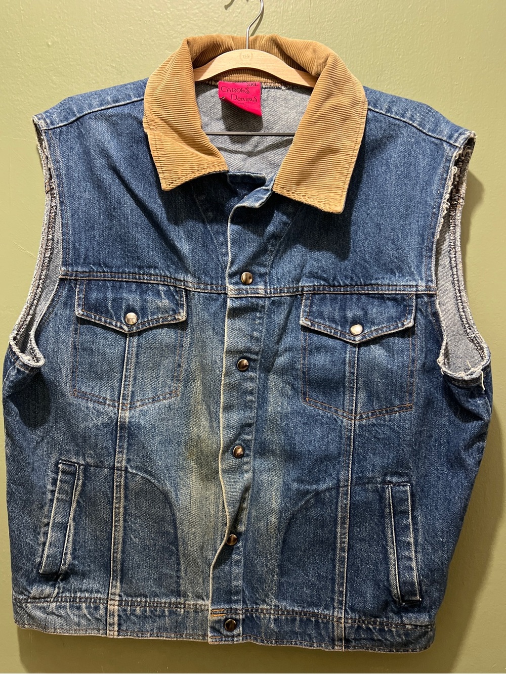 VTG Carlos Denims sleeveless Trucker Vest 3X